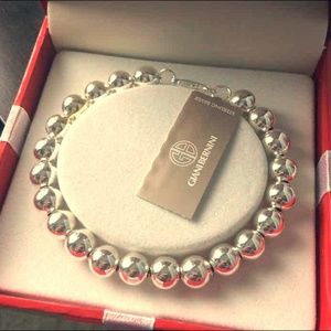 Sterling Silver Beaded Bracelet by Giani Bernini